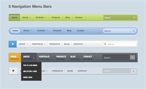 Navigation Menu Template