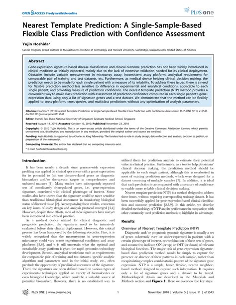 Nearest Template Prediction