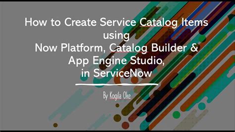 New Features In The Service Catalog Catalog Builder