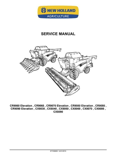 New Holland Combine Service Manual Cr9070