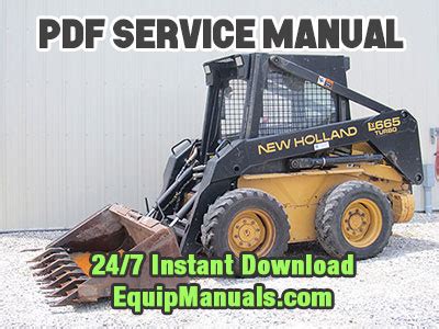 New Holland L565 Lx565 Lx665 Skid Steer Loader Service Workshop Repair Manual