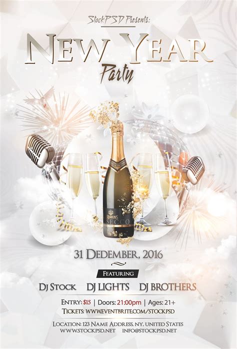 New Year Flyer Template