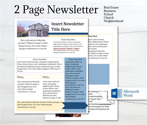 Newsletter Templates In Ms Word