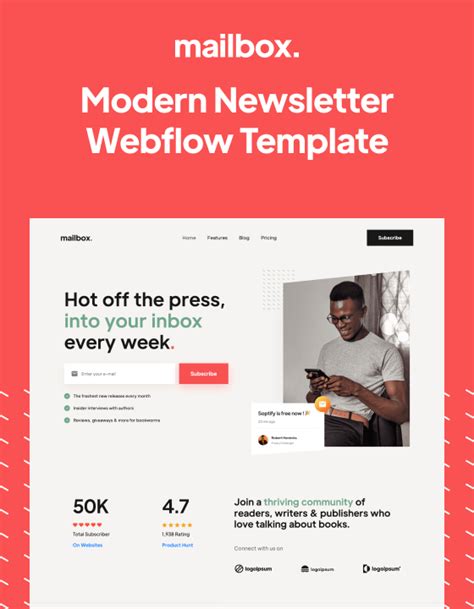 Newsletter Website Template