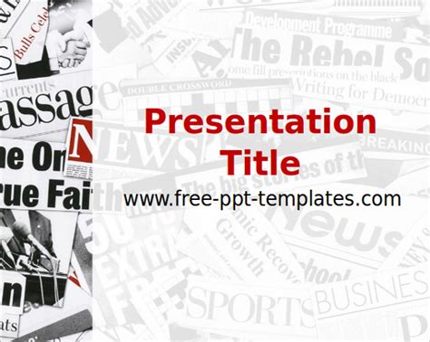 Newspaper Ppt Template