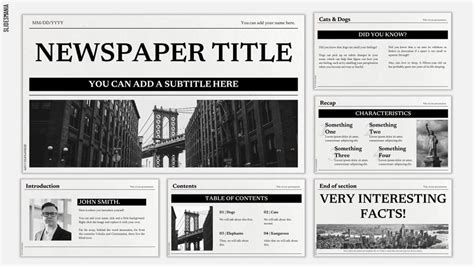Newspaper Template Google Slides