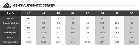 Nhl Jersey Sizing Chart