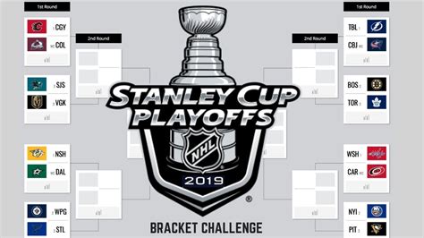 Nhl Playoff Printable Bracket