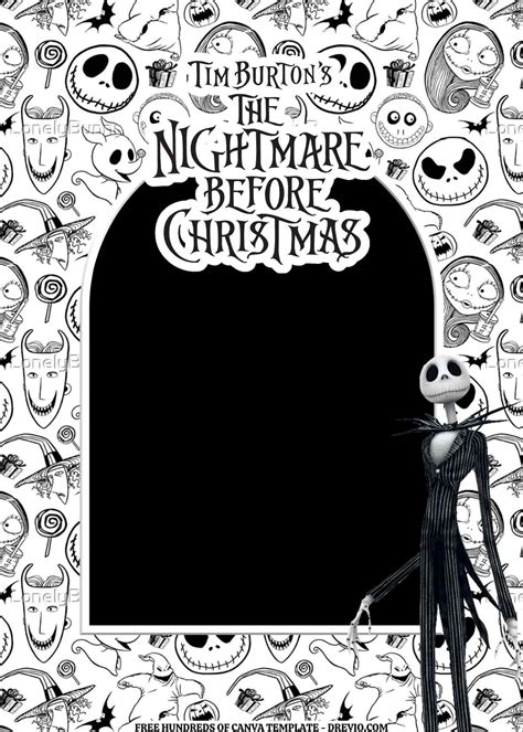 Nightmare Before Christmas Invitations Templates Free