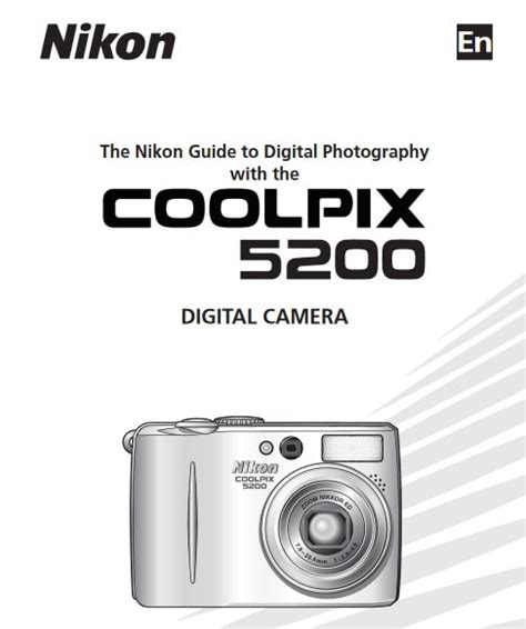 Nikon Coolpix 5200 Digital Camera Service Manual