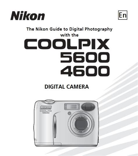 Nikon Coolpix 5600 Digital Camera Service Manual