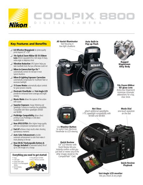 Nikon Coolpix 8800 Digital Camera Service Manual