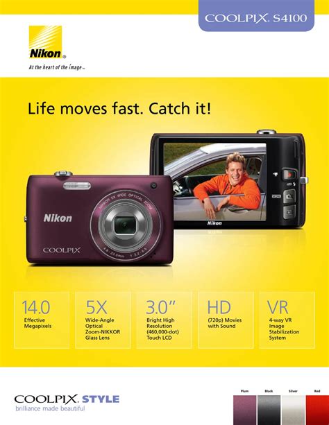 Nikon Coolpix S4100 Digital Camera Manual