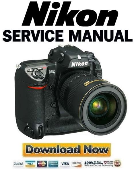 Nikon D2x Service Manual Repair Guide Parts List Catalog