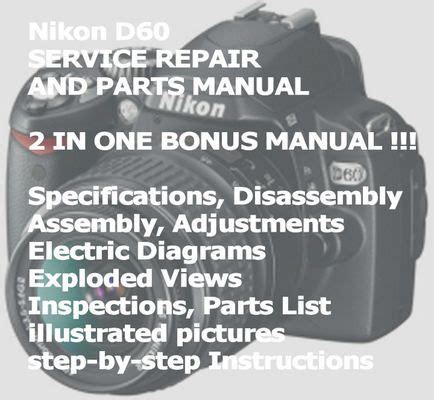 Nikon D60 Service Repair And Parts Manual Download