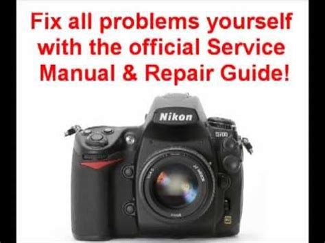 Nikon D700 Service Manual Repair Guide