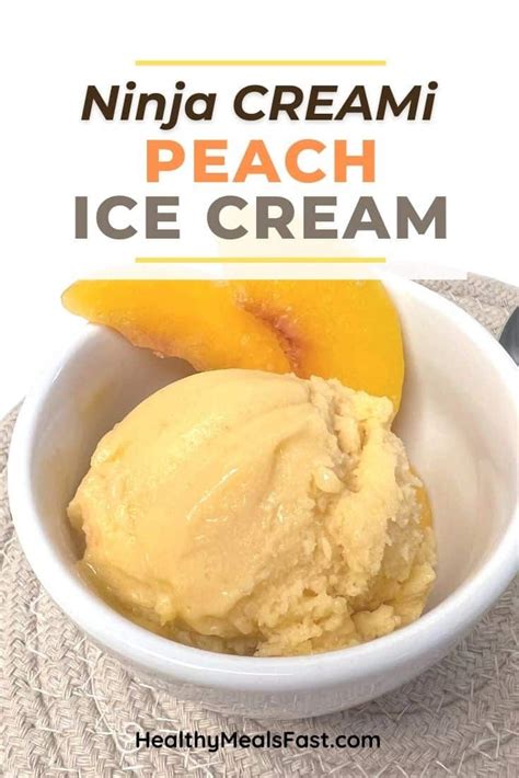 Ninja Creami Peach Ice Cream: A Taste of Summer in Every Bite