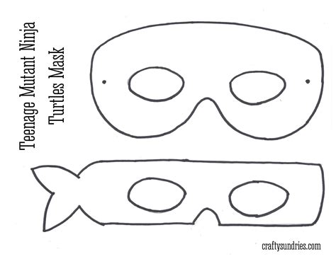 Ninja Turtle Mask Template