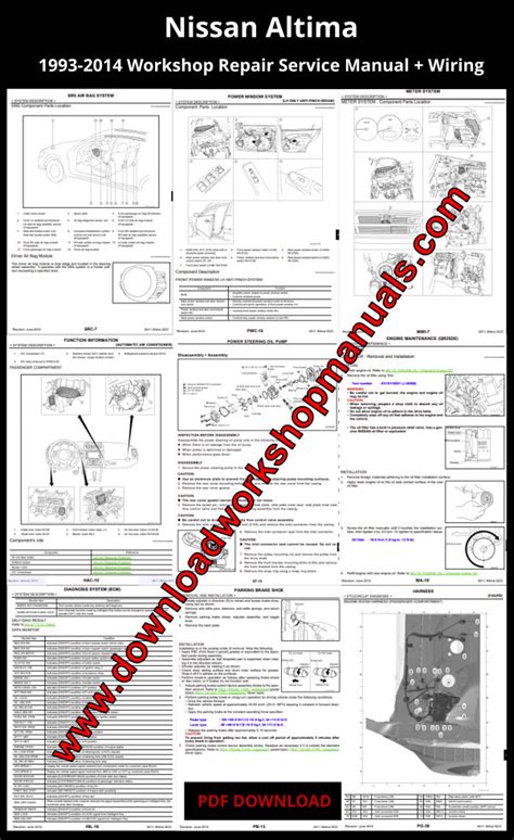 Nissan Altima 2003 Service Manual Repair Manual