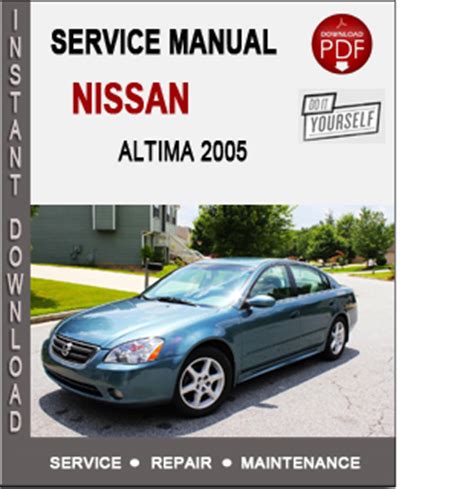 Nissan Altima 2005 Factory Service Repair Manual Pdf