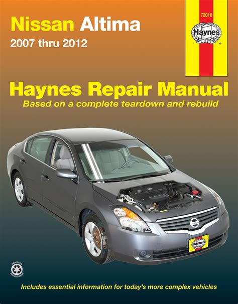 Nissan Altima 2007 Factory Workshop Service Repair Manual