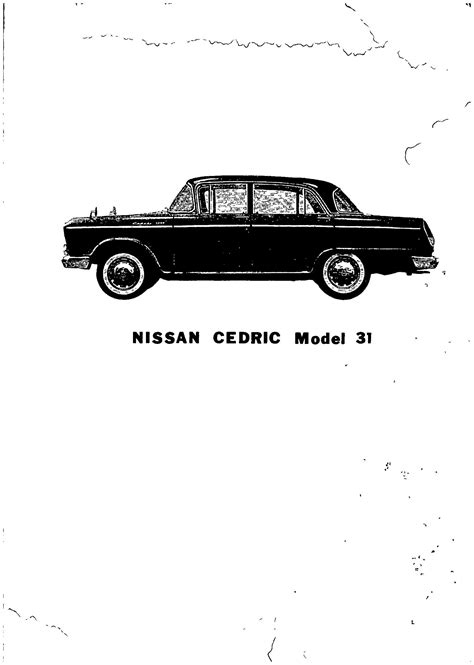 Nissan Cedric Model 31 Series Full Service Repair Manual