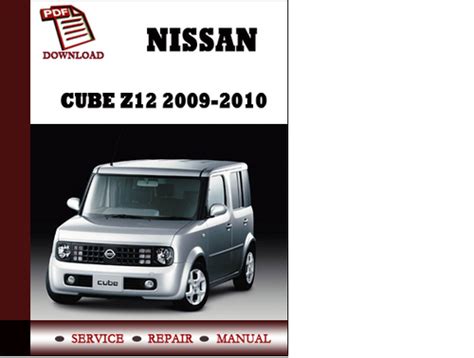 Nissan Cube 2009 Servicerepair Manual Ebook