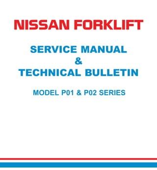 Nissan Forklift Electric P01 P02 Series Workshop Service Repair Manual Download