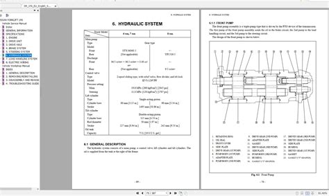 Nissan Forklift Internal Combustion 1f6 Series Service Repair Manual