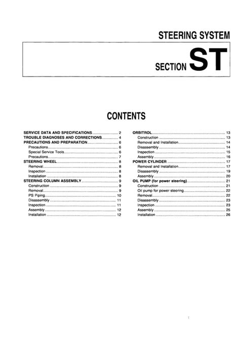 Nissan Forklift Q02 Series Service Repair Manual