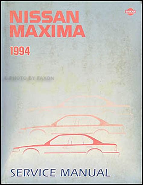 Nissan Maxima 1994 1999 Service Repair Manual