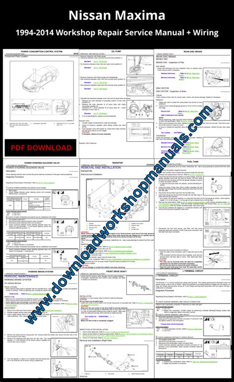 Nissan Maxima 1998 Factory Service Repair Manual Pdf