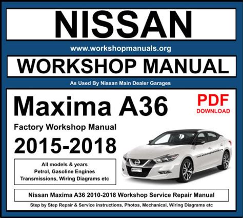 Nissan Maxima 2003 Factory Service Repair Manual Pdf