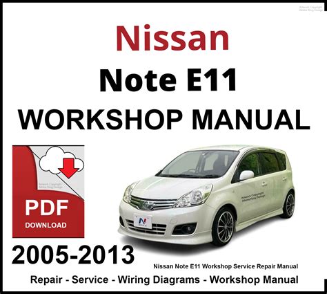 Nissan Note E11 2006 Service Repair Manual Pdf Download