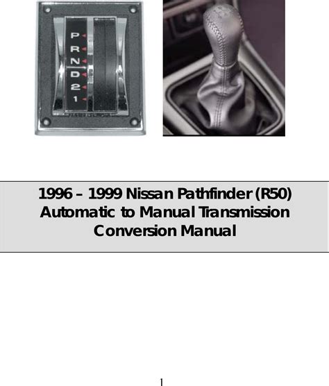 Nissan Pathfinder Manual Transmission Swap
