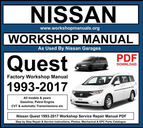 Nissan Quest 1998 Factory Service Repair Manual Pdf