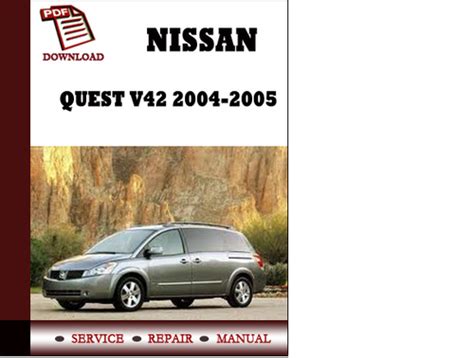 Nissan Quest 2005 Factory Service Repair Manual Pdf