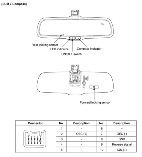 Nissan Rear View Mirror Wiring