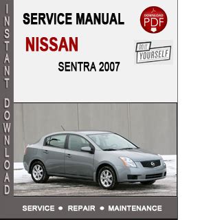 Nissan Sentra 2007 Service Repair Manual Rar