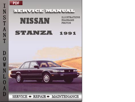 Nissan Stanza 1991 1992 Service Repair Manual Pdf Download