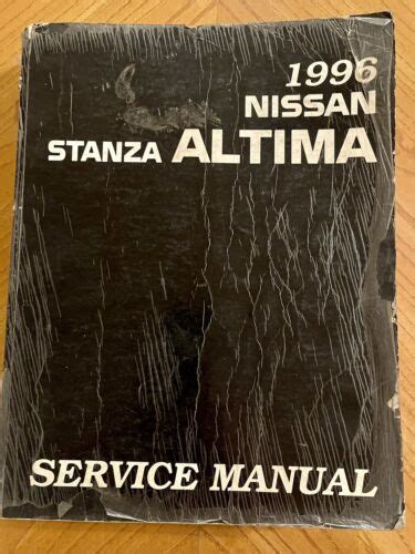 Nissan Stanza Altima Full Service Repair Manual 1996