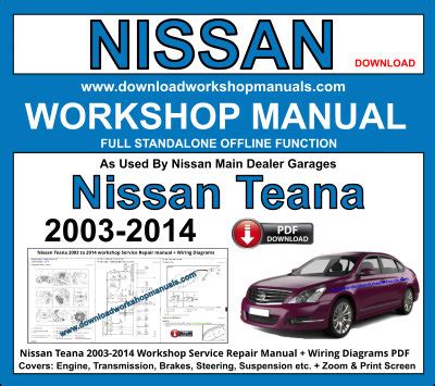 Nissan Teana 2005 Digital Factory Repair Manual