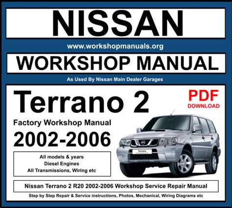 Nissan Terrano 2002 Factory Service Repair Manual Download