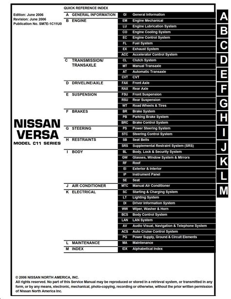 Nissan Tilda Latio 2007 2011 Service Repair Manual