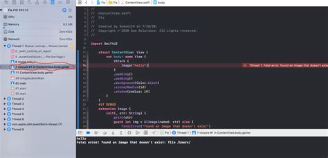 No Image Named Found In Asset Catalog For
