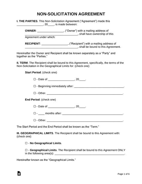 Non Solicitation Clause Template