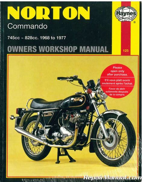 Norton 750 Commando Service Motorcycle Repair Manual