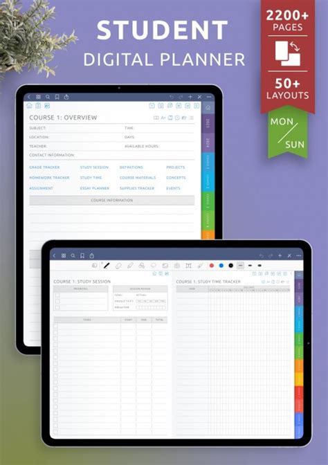 Notability Planner Templates