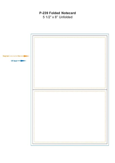Note Card Template Word