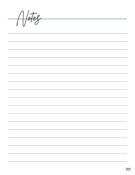 Note Paper Template